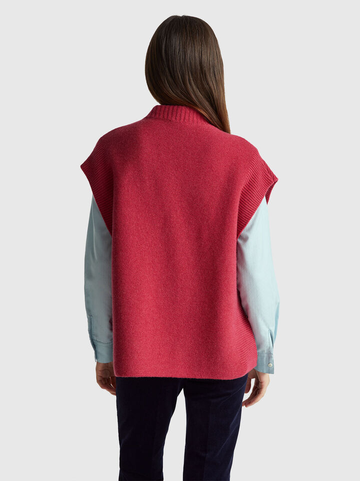 SLEEVELESS SWEATER Women image number 2